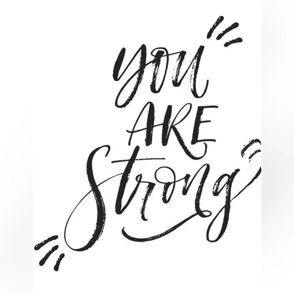 NIB “You Are Strong” Motivational Quote Peel and Stick Wall Decal - Picture 2 of 6